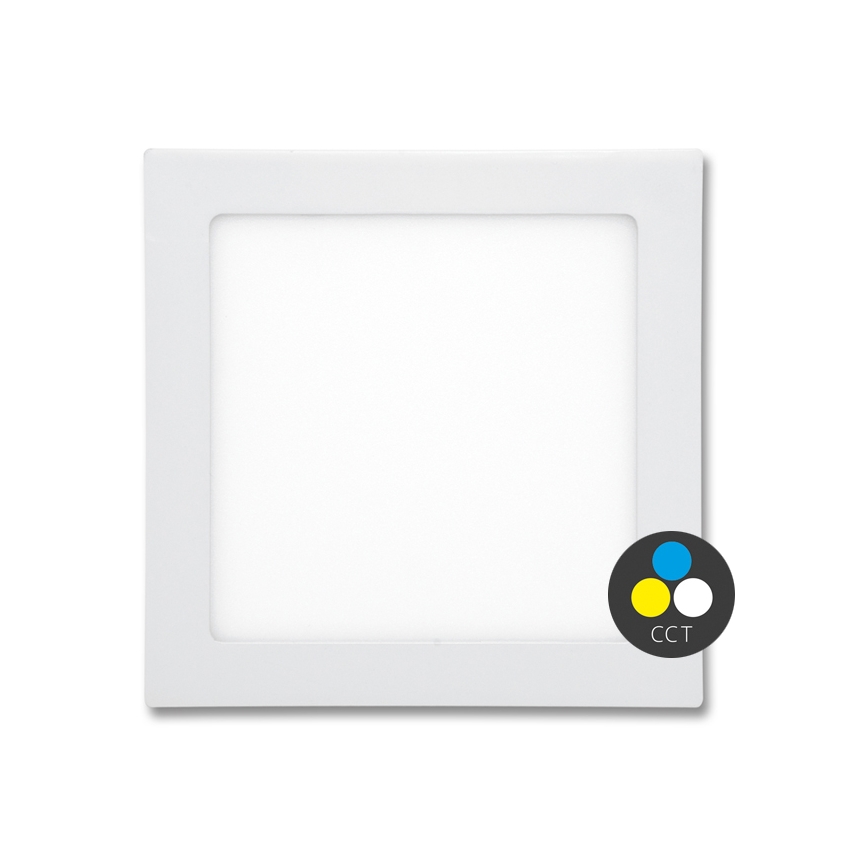Lampada LED da incasso per bagni RAFA LED/18W/230V 3000/4000/6000K 22x22 cm IP44 bianco