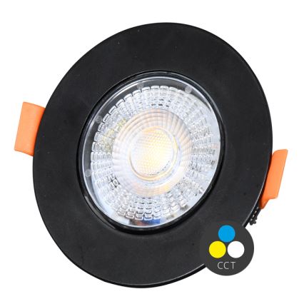 Lampada da incasso LED dimmerabile ZITA LED/3/5/7W/230V 3000/4000/6000K diametro 9 cm nero