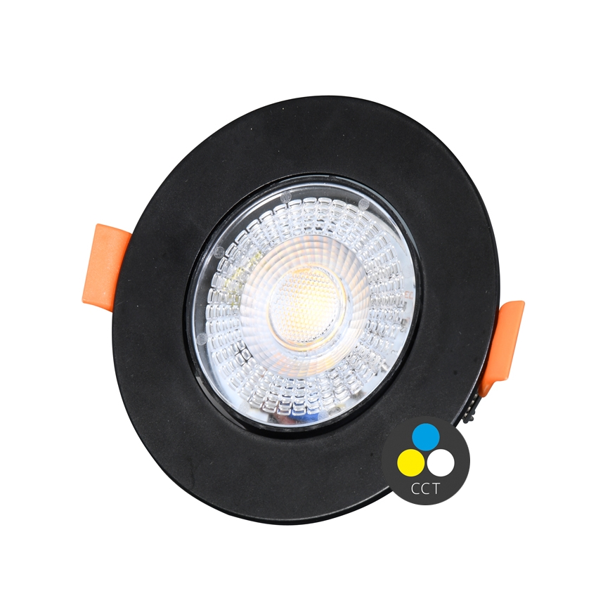 Lampada da incasso LED dimmerabile ZITA LED/3/5/7W/230V 3000/4000/6000K diametro 9 cm nero