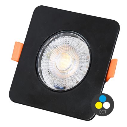 Lampada da incasso LED dimmerabile KENT LED/3/5/7W/230V3000/4000/6000K 9x9 cm nero