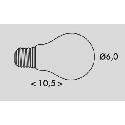 Lampadina LED RETRO A60 E27/2,3W/230V 3000K 485lm