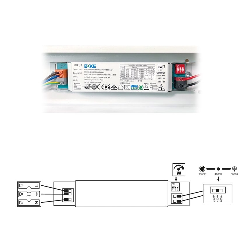 LED Lampada fluorescente VELO LED/24/32/40W/230V 3000/4000/6000K 120 cm bianco