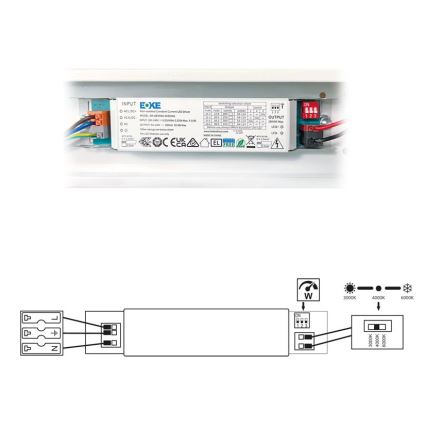 LED Lampada fluorescente VELO LED/36/48/60W/230V 3000/4000/6000K 150 cm bianco