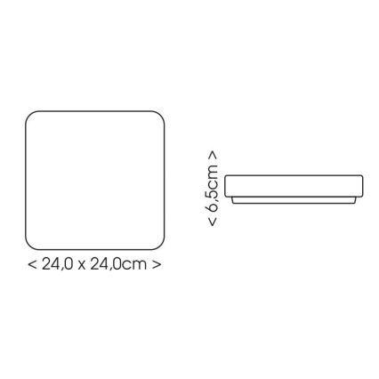 Plafoniera LED da bagno LUKY LED/12W/230V 4000K 24x24 cm IP44