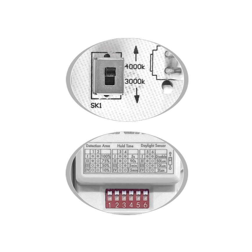 Plafoniera LED da esterno con sensore MARTIN LED/15W/230V 3000/4000K diametro 30 cm IP65 nero