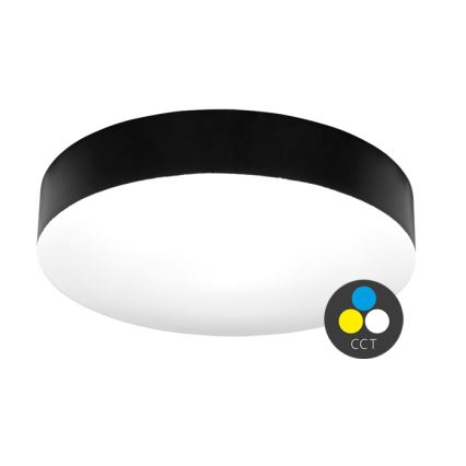 Plafoniera LED da bagno MAKARON LED/36W/230V 3000/4000/6000K diametro 40 cm IP44 nero