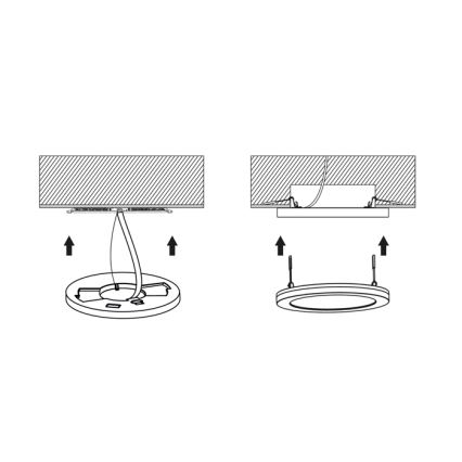 Pannello LED dimmerabile LEXA LED/6/12/18W/230V 3000/4000/6000K diametro 22,5 cm bianco