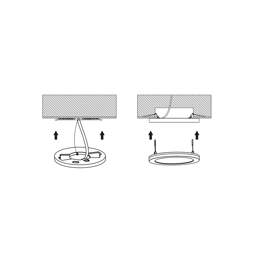 Pannello LED dimmerabile con sensore LEXA LED/12/18/24W/230V 3000/4000/6000K diametro 30 cm bianco