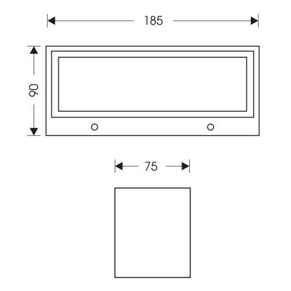 Applique a LED da esterno OSKAR LED/12W/230V 4000K IP54