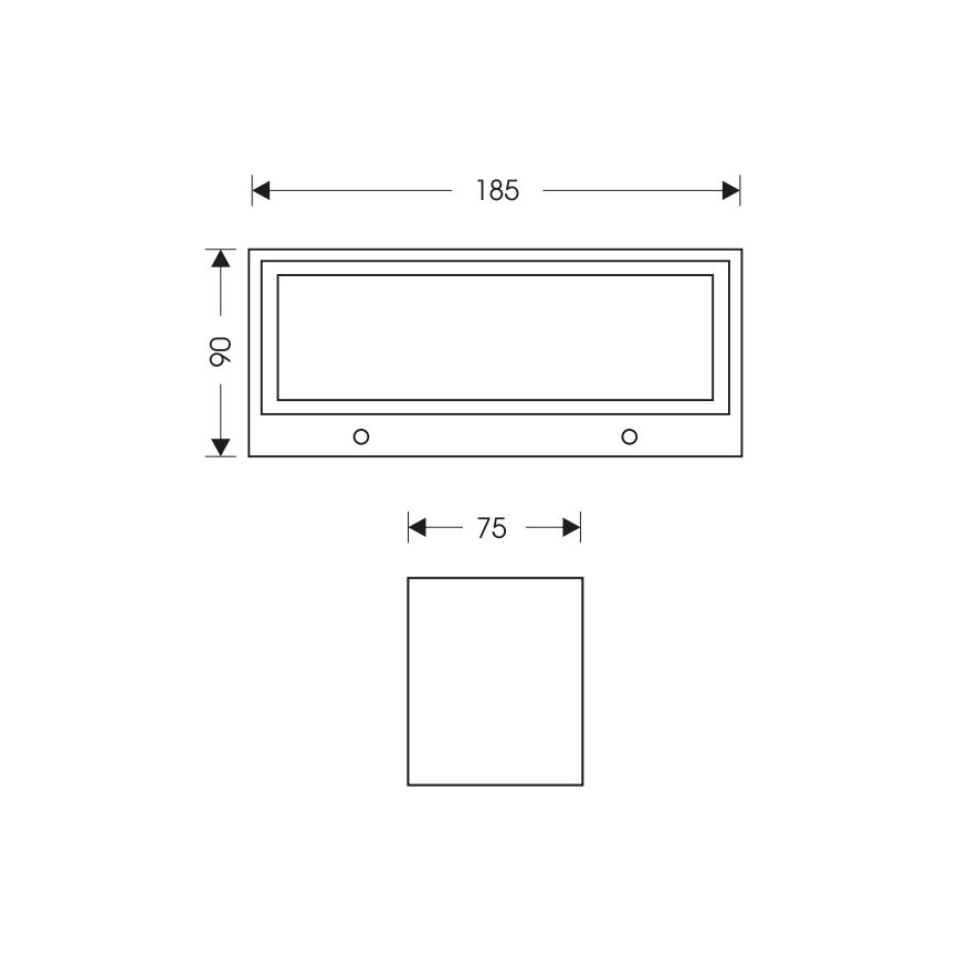 Applique a LED da esterno OSKAR LED/12W/230V 4000K IP54