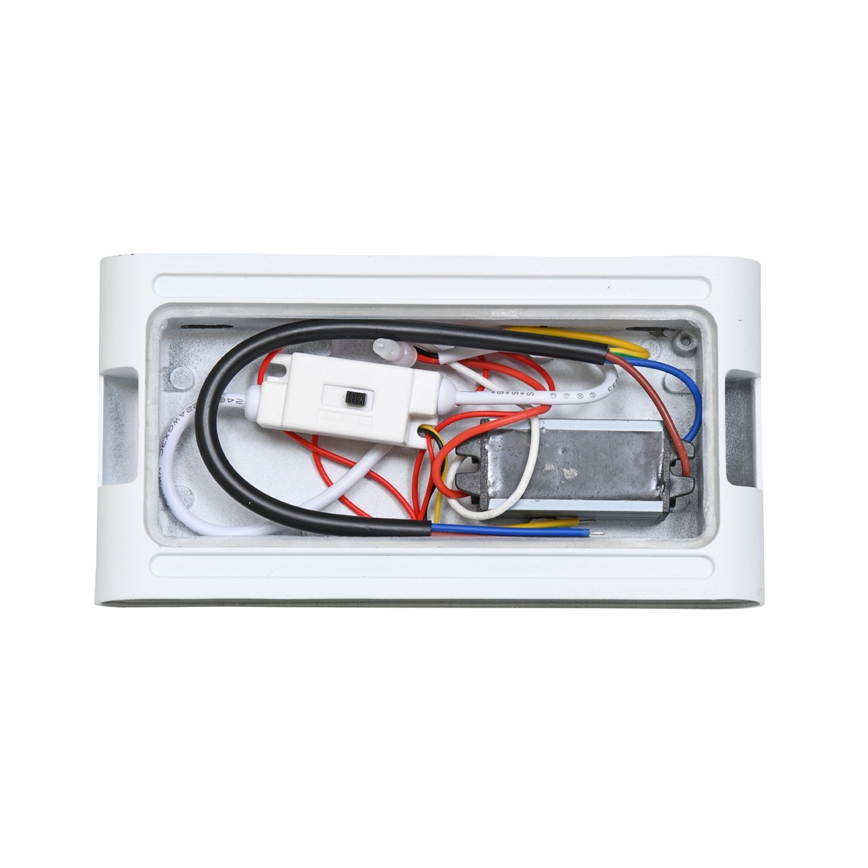 Applique a LED da esterno BRICK 2xLED/6W/230V 3000/4000/6500K IP65 bianco