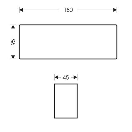 Applique a LED da esterno BRICK 2xLED/6W/230V 3000/4000/6500K IP65 bianco