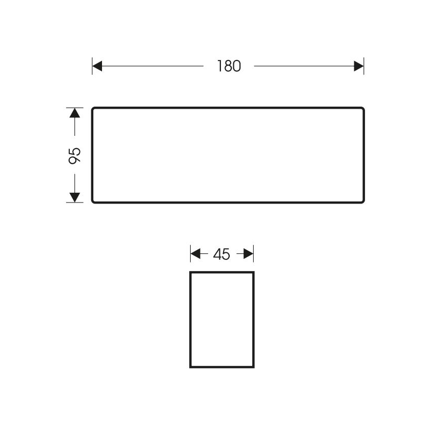 Applique a LED da esterno BRICK 2xLED/6W/230V 3000/4000/6500K IP65 bianco