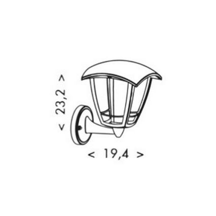 LED Applique da esterno VERONA LED/8W/230V IP44