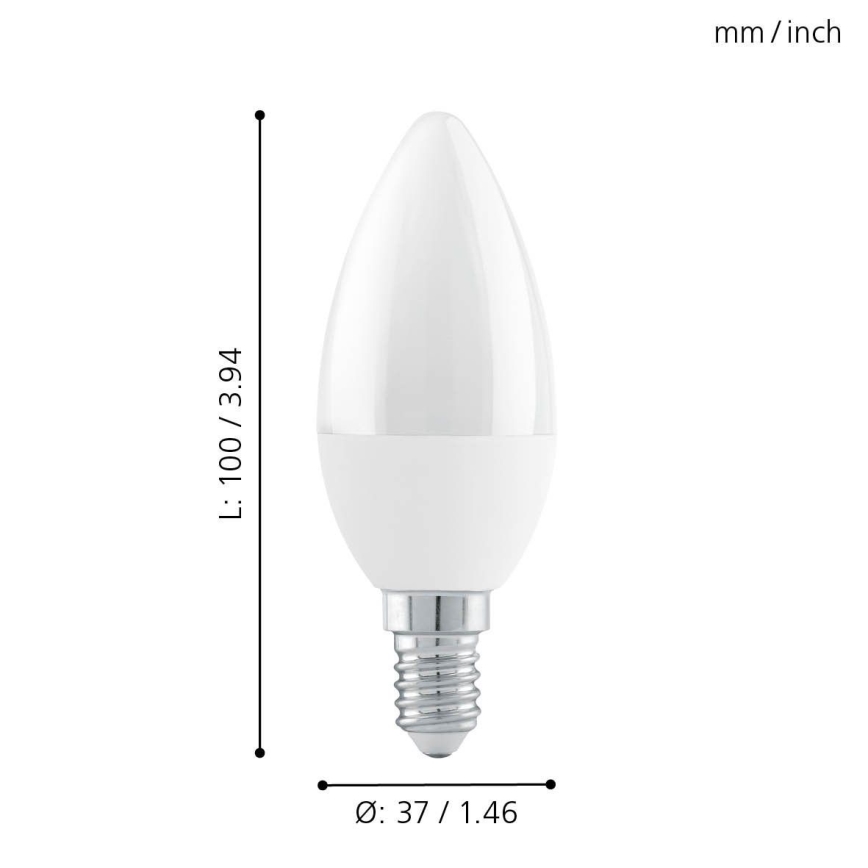 EGLO - Lampadina LED con dimmerazione ciclica E14/6W/230V - STEPDIMMING bianco caldo