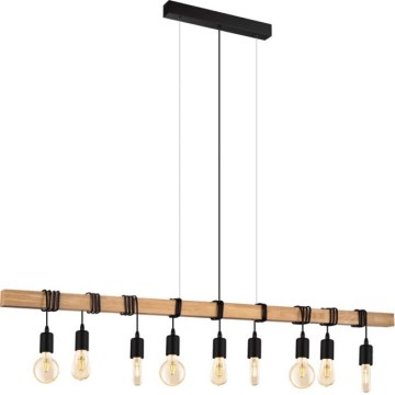 Eglo 182429 - Lampadario a sospensione su cavo TOWNSHEND 9xE27/60W/230V