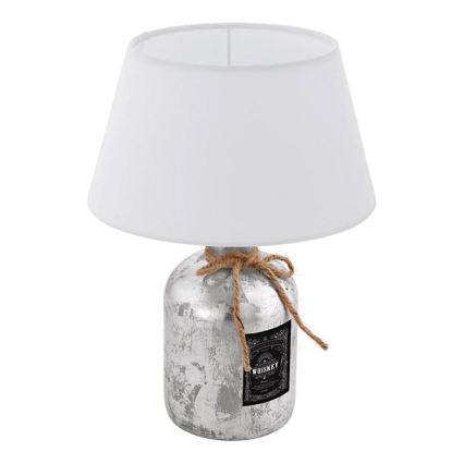Eglo 202115 - Lampada da tavolo MOJADA 1xE27/40W/230V bianca