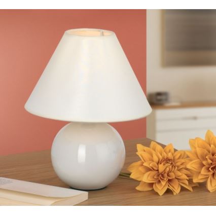 Eglo 23873 - Lampada da tavolo TINA 1xE14/40W/230V bianco