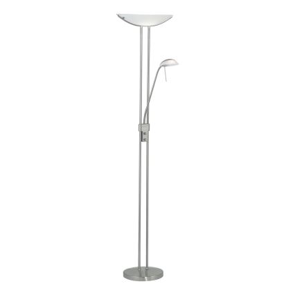 Eglo 25869 - Lampada da terra con dimmer BAYA 1xR7s/230W/230V + 1xG9/33W cromo opaco