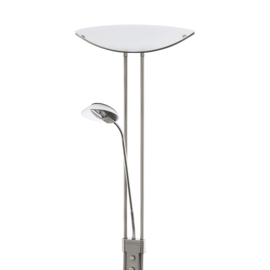 Eglo 25869 - Lampada da terra con dimmer BAYA 1xR7s/230W/230V + 1xG9/33W cromo opaco