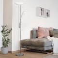 Eglo 25869 - Lampada da terra dimmerabile BAYA 1xR7s/230W/230V + 1xG9/33W cromo satinato