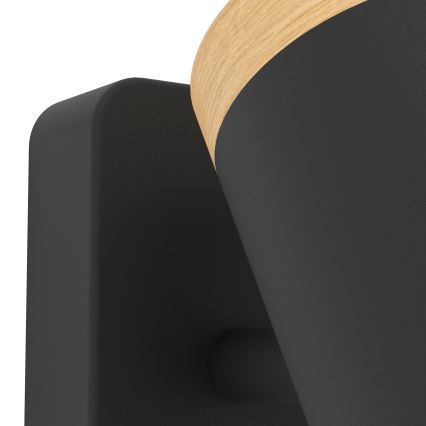 Eglo - Faretto da parete per bagno 1xGU10/3W/230V IP44 nero/beige