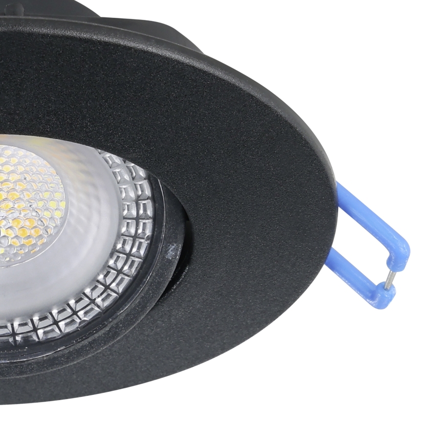 Eglo - Set 7x faretto da incasso LED/4,9W/230V 2700/4000/6500K Ø 9 cm nero