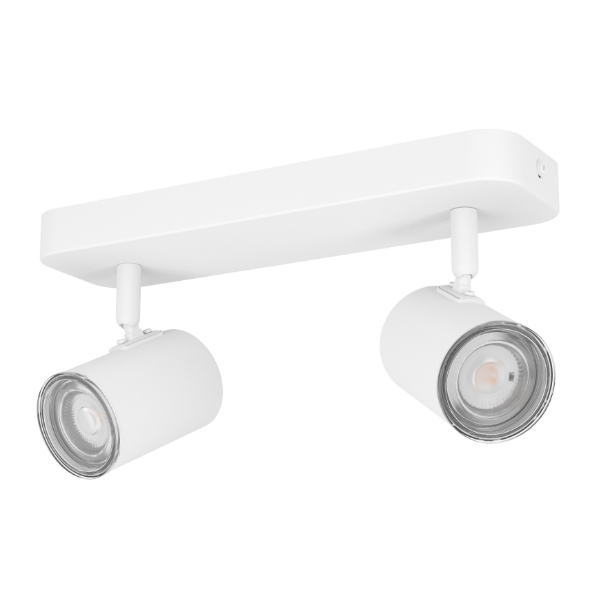 Eglo - Faretto per bagno 2xGU10/5W/230V IP44 bianco
