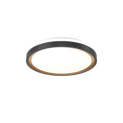 Eglo 300684 - Plafoniera dimmerabile LED RGBW MALERAMARA-Z LED/14W/230V 2700-6500K Ø 35,7 cm nero/oro + telecomando