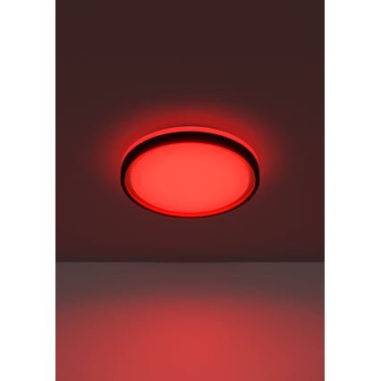 Eglo 300684 - Plafoniera dimmerabile LED RGBW MALERAMARA-Z LED/14W/230V 2700-6500K Ø 35,7 cm nero/oro + telecomando