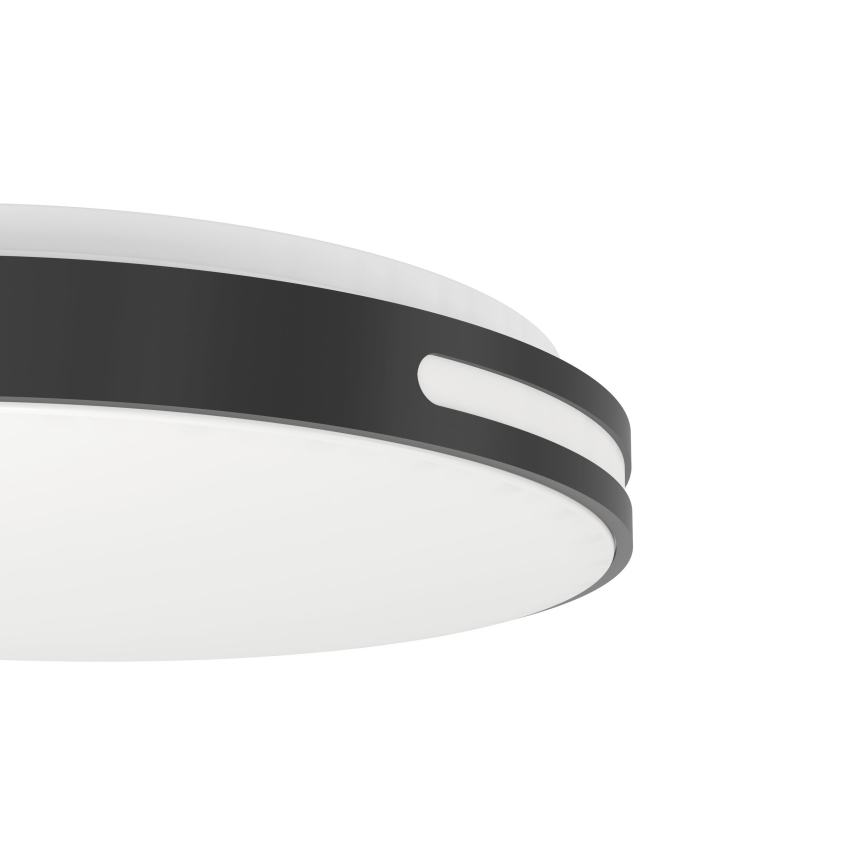 Eglo 300687 - Plafoniera dimmerabile LED RGBW MONTEGRANARO-Z LED/18,5W/230V 2700-6500K diam. 39,4 cm nero + telecomando