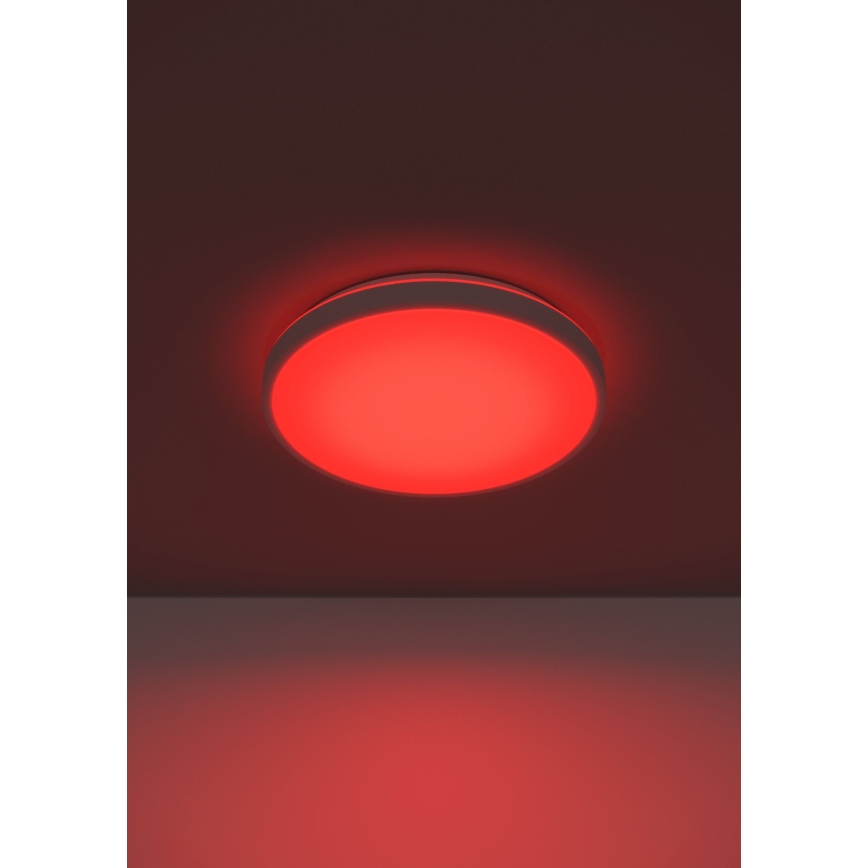 Eglo 300689 - Plafoniera dimmerabile LED RGBW MONTARELLINO-Z LED/18,5W/230V 2700-6500K Ø 38,7 cm bianca + telecomando
