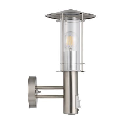 EGLO - Lampada da muro con sensore esterno 1xE27/60W/230V IP44