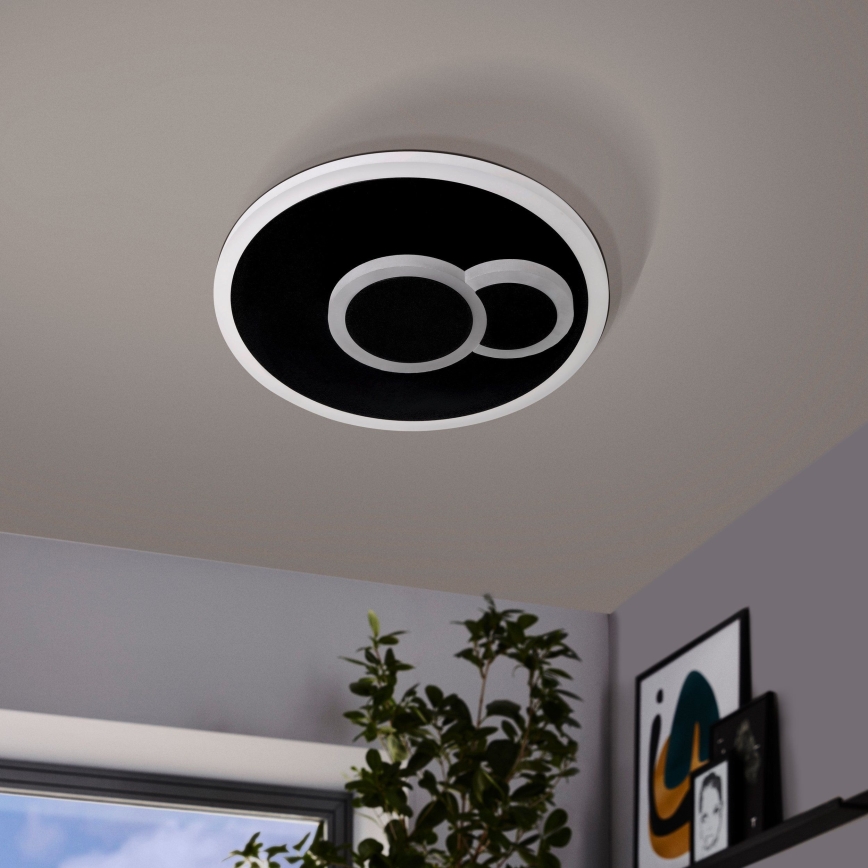 Eglo - Plafoniera LED LED/7,8W/230V d. 20 cm nero