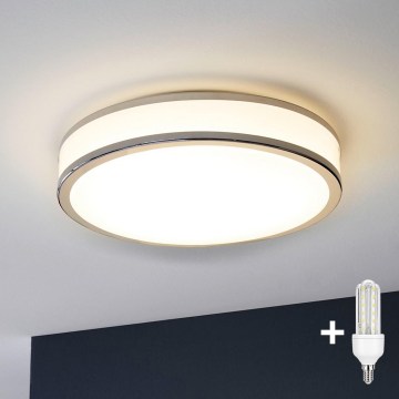 Eglo 31025 - LED plafoniera da bagno PALERMO 1xE14/40W/230V IP44