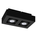 Eglo 31063 - Faretto LED MENDOZA 2xLED/4,7W/230V 3000K nero