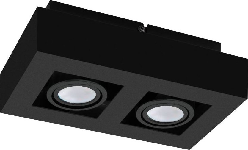 Eglo 31063 - Faretto LED MENDOZA 2xLED/4,7W/230V 3000K nero