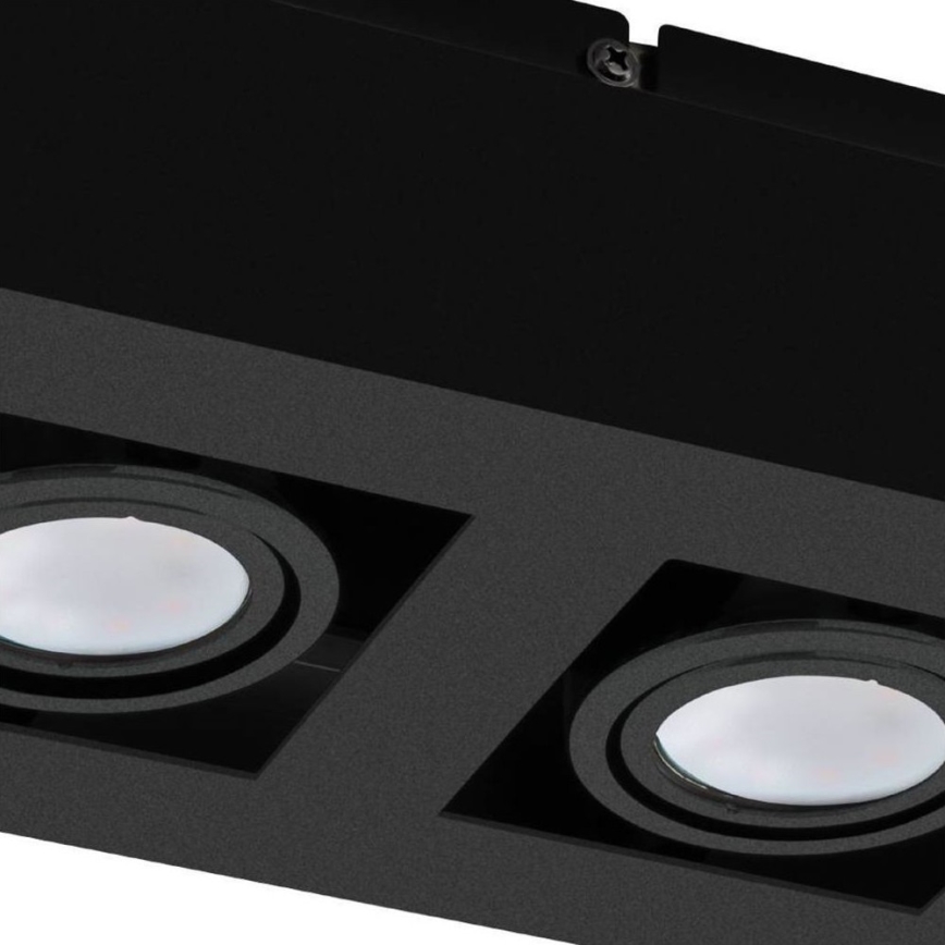 Eglo 31063 - Faretto LED MENDOZA 2xLED/4,7W/230V 3000K nero