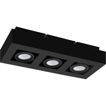 Eglo 31064 - Faretto LED MENDOZA 3xLED/4,7W/230V 3000K nero