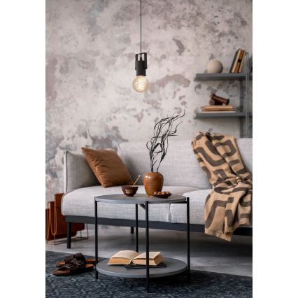 Eglo - Lampadario a sospensione con filo 1xE27/40W/230V nero