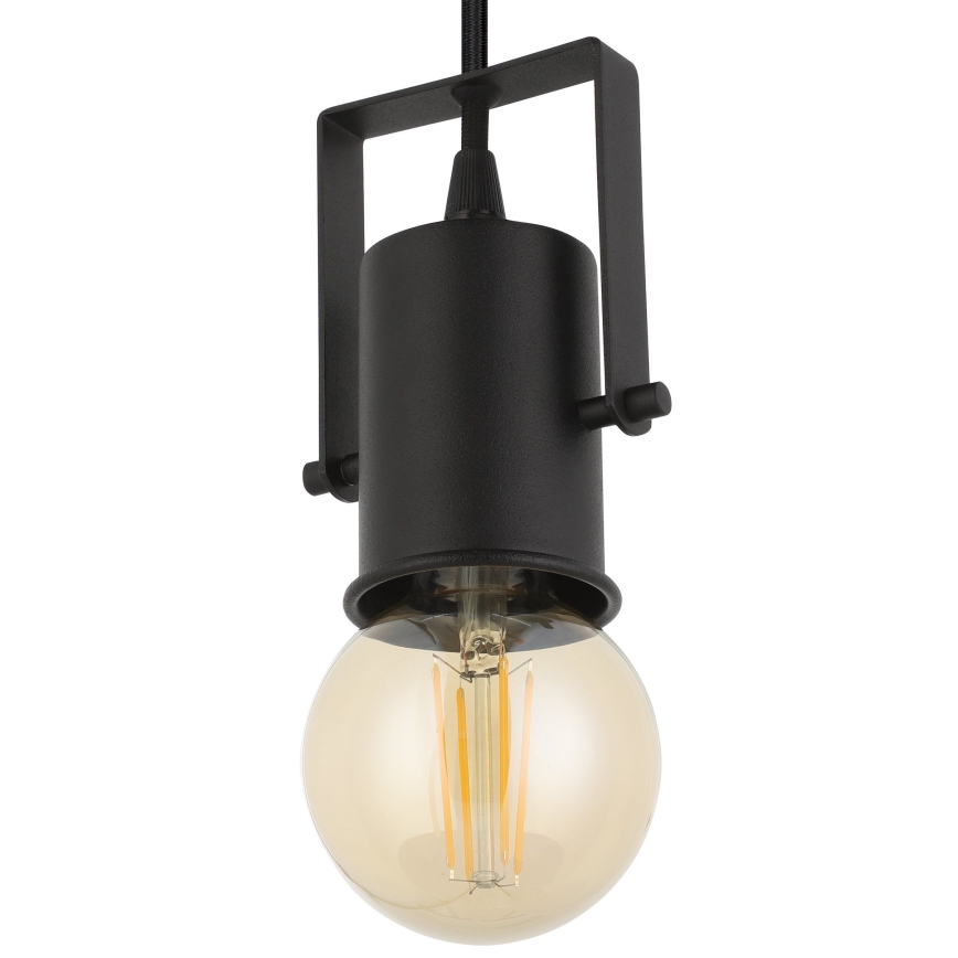 Eglo - Lampadario a sospensione con filo 1xE27/40W/230V nero