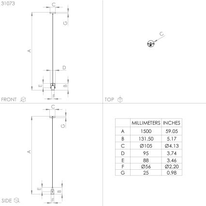 Eglo - Lampadario a sospensione con filo 1xE27/40W/230V nero