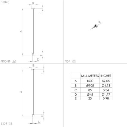 Eglo - Lampadario a sospensione con filo 1xE27/40W/230V nero/oro