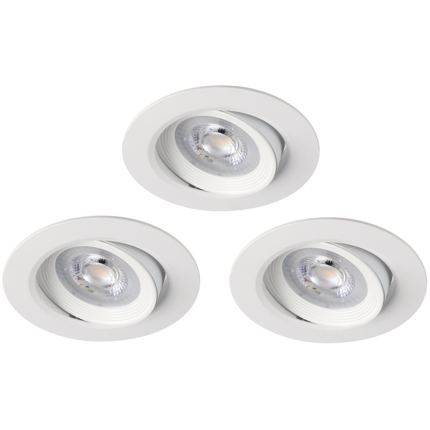 Eglo 31162 - Set da 3 faretti LED dimmerabili da incasso SARTIANO LED/3,5W/230V IP23 bianco