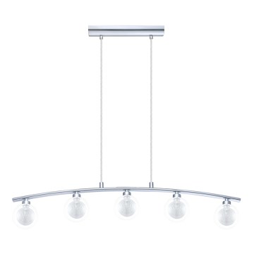 Eglo 31424 - Lampadario a sospensione con filo ROSARNO 5xG9/33W/230V