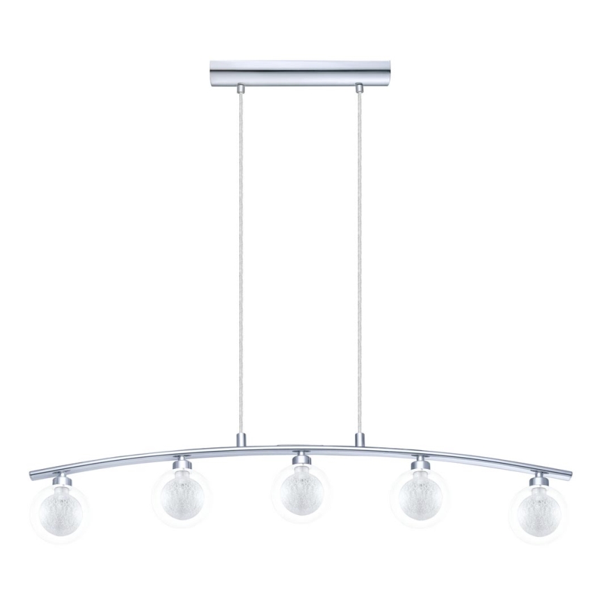 Eglo 31424 - Lampadario a sospensione con filo ROSARNO 5xG9/33W/230V