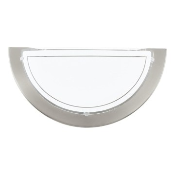 Eglo 31437 - Lampada da parete 1xE27/60W/230V cromo opaco