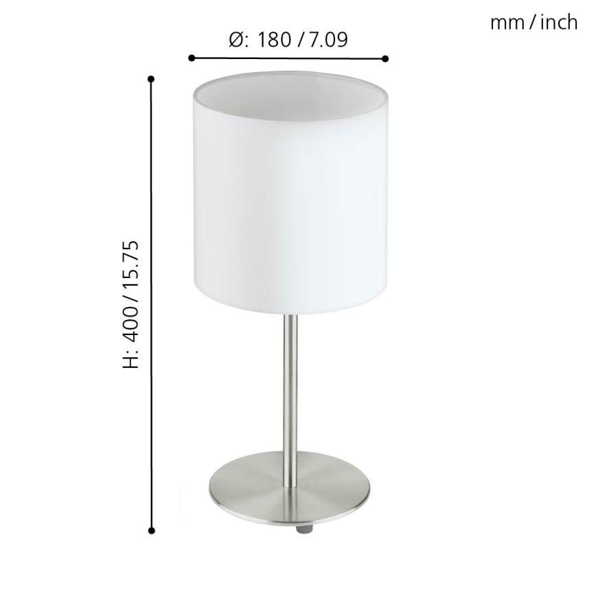 Eglo - Lampada da tavolo 1xE27/60W/230V