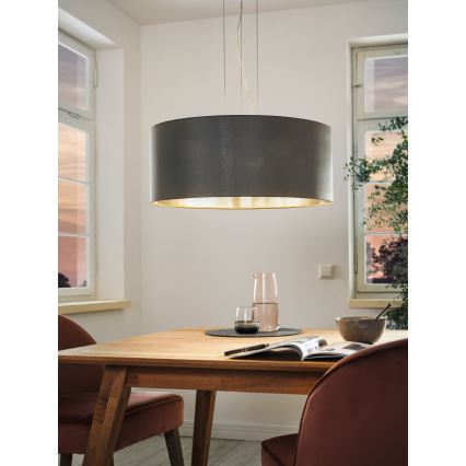 Eglo - Lampadario a sospensione con filo 3xE27/60W/230V