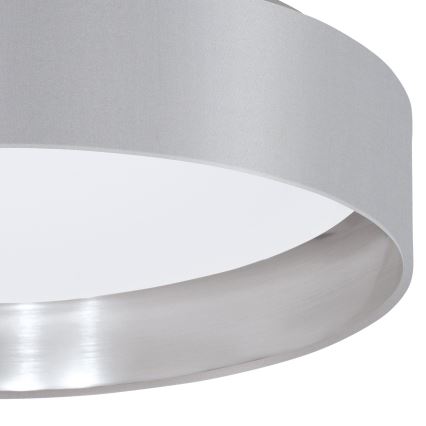 Eglo 31623 - Plafoniera LED MASERLO LED/16W/230V 3000K Ø 40,5 cm grigio/argento